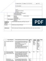 Description of Class Teaching Unit Type of Lesson