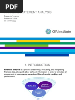 Financial Statement Analysis: Presenter's Name Presenter's Title DD Month Yyyy