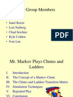 Markov Chains Model Chutes and Ladders Game