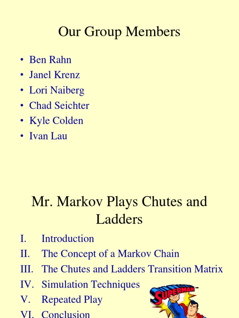 Chutes and Ladders PDF Markov Chain Matrix (Mathematics)