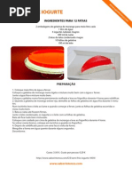 Semi Frio de Iogurte FOTO SaborIntenso