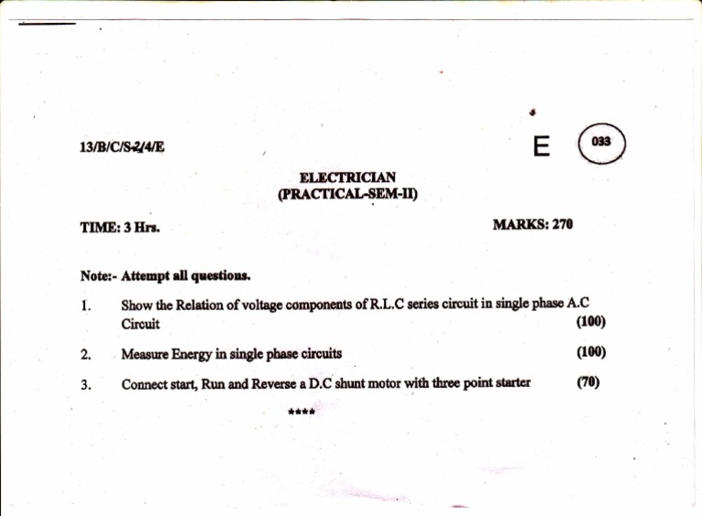 Practical Question Paper | PDF