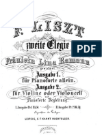 Liszt Elegie No.2 S197 Cello Piano