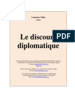 Villar Discours Diplomatique