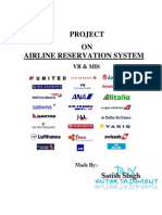 Airline-Reservation-System VB & Mis