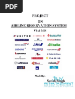 Airline-Reservation-System Vb & Mis