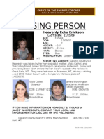 Missing Person Flyer