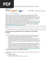 Database Mirroring and Replication