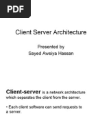 Download Client ans server  Architecture PPT by therock0819 SN23884578 doc pdf