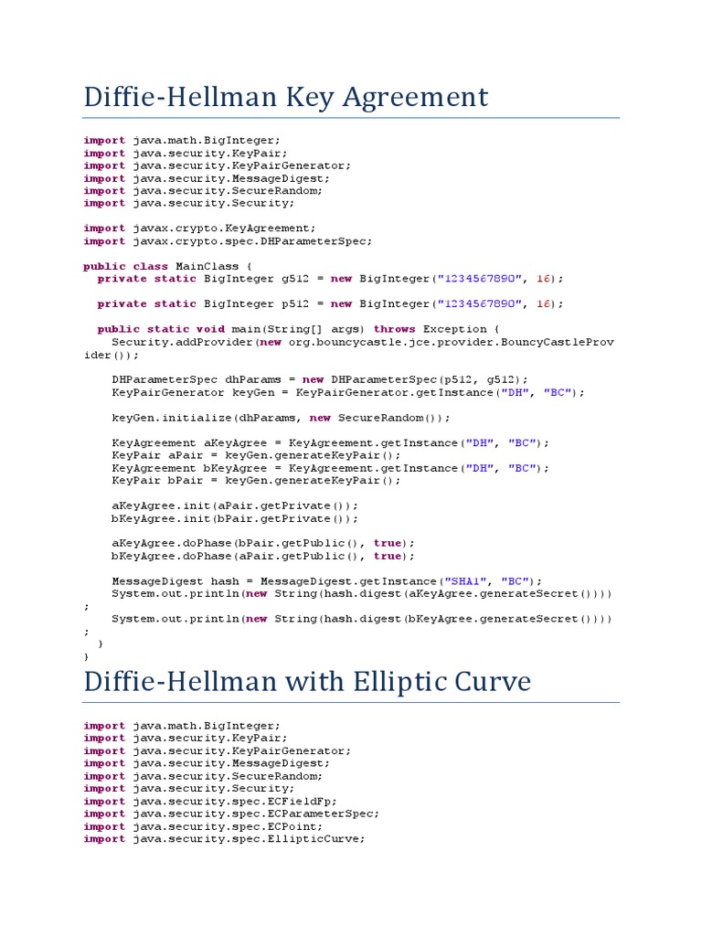 Diffie-Hellman Algorithm In Java – EPIMGQ