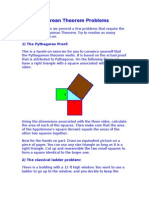 Pythagorean Theorem Problems