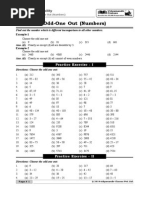 Download Mental Ability - NTSE-2 Odd-One Out Numbers by ankur_jain_40 SN238851907 doc pdf