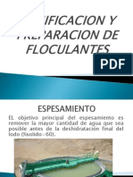 Dosificacion y Preparacion de Floculantes