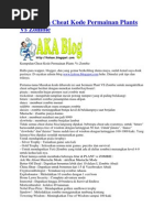 Download Kumpulan Cheat Kode Permainan Plants vs Zombie by Dani Hambalina SN238868831 doc pdf