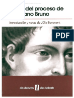 Actas Del Proceso de Giordano Bruno JULIA BENAVENT