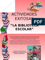 Presentacion Actividades Exitosas Biblioteca Escolar