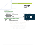 MS Learning Transcript