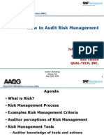 Auditing Risk Management