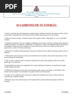 10 Ladrones de Tu Energia