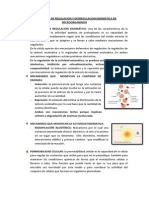 Mecanismos de Regulacion y Desregulacion Enzimatica en Microorganimos