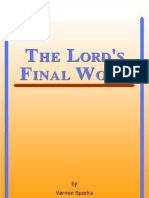 The Lord's Final Work