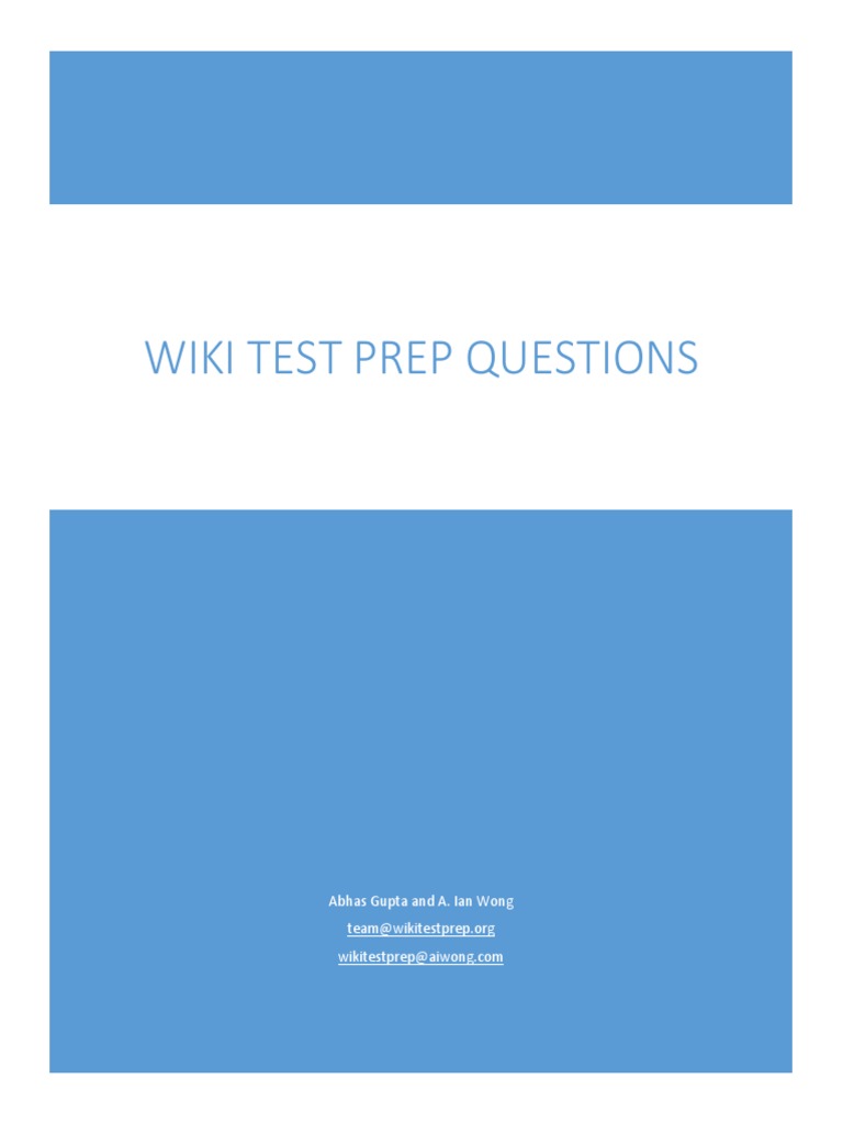 Wikitestprep USMLE Step 1 Practice Q&A | PDF | Panic Attack | Psychotherapy