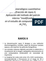 Análisis Mineralógico Cuantitativo Por Difracción de Rayos X