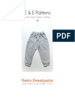 Retro Sweatpants Pattern