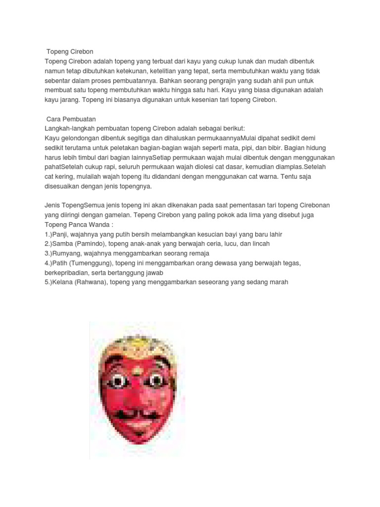 Topeng Cirebon Pdf