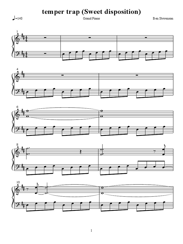 Sweet Disposition Temper Trap