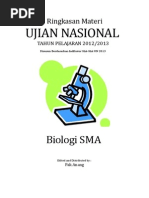 Rangkuman Materi UN Biologi SMA Berdasarkan SKL 2013