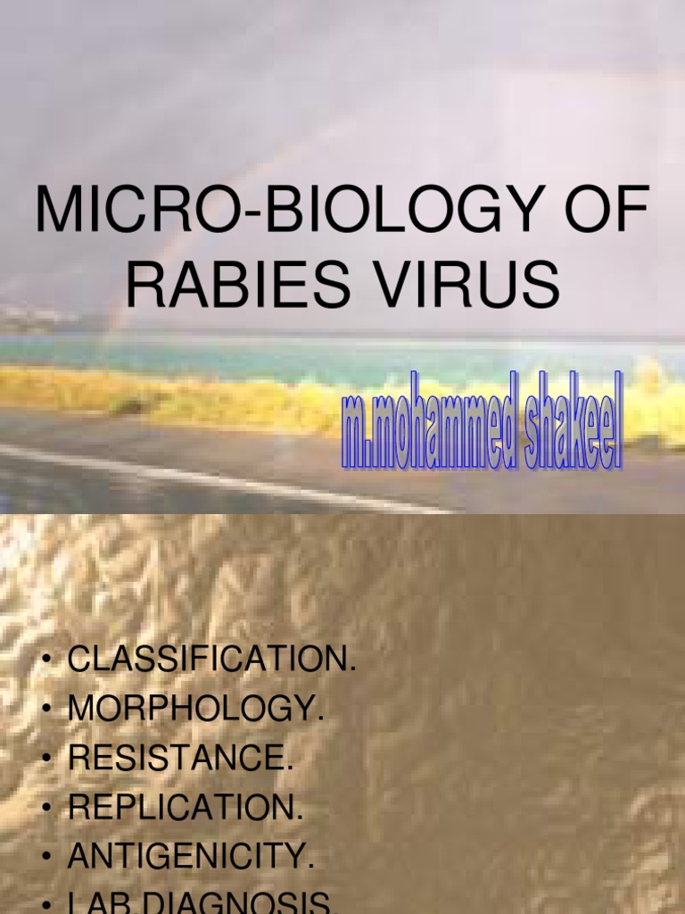 Rabies - Microbiology | PDF | Biotechnology | Virus