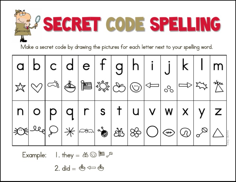 Secret Code Spelling Fun | PDF
