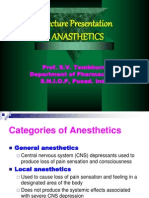 3877479 Lecture Presentation on Anasthetics