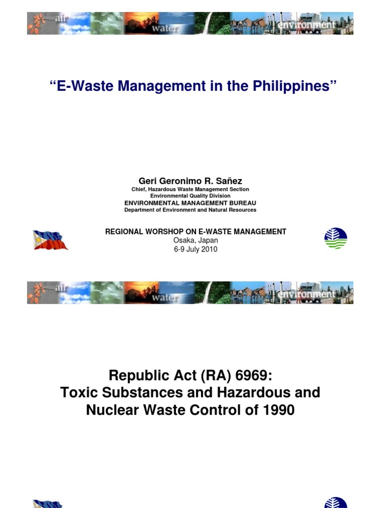 EWaste Management in The Philippines PDF Printed Circuit Board
