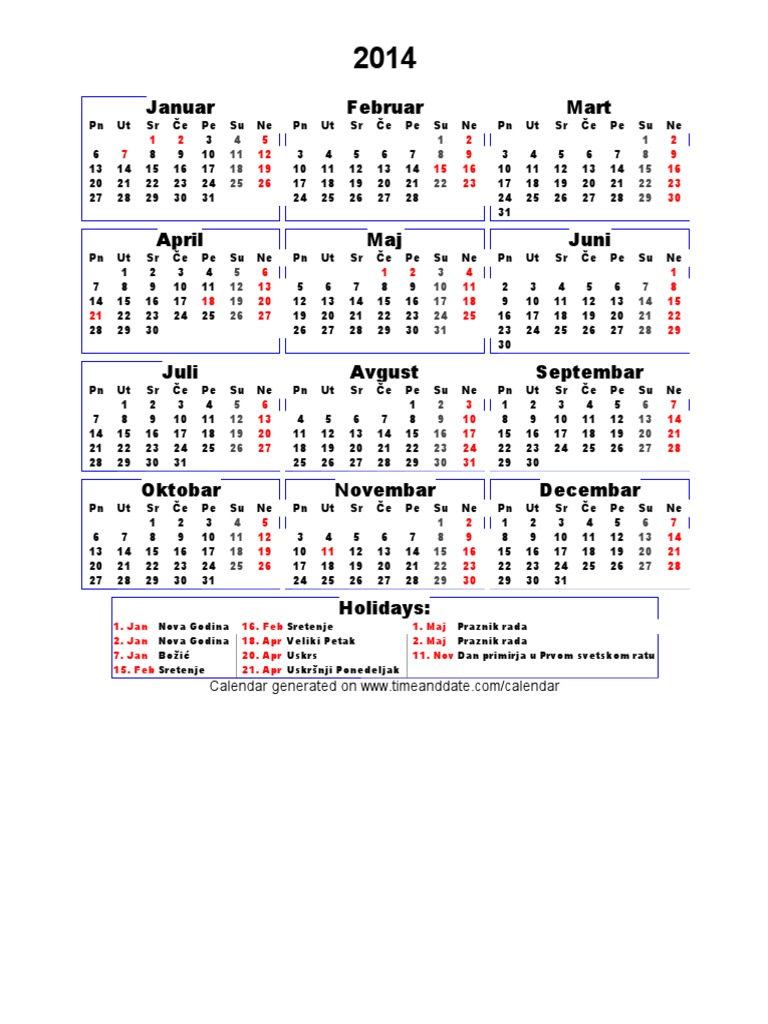 1915 CALENDAR. 