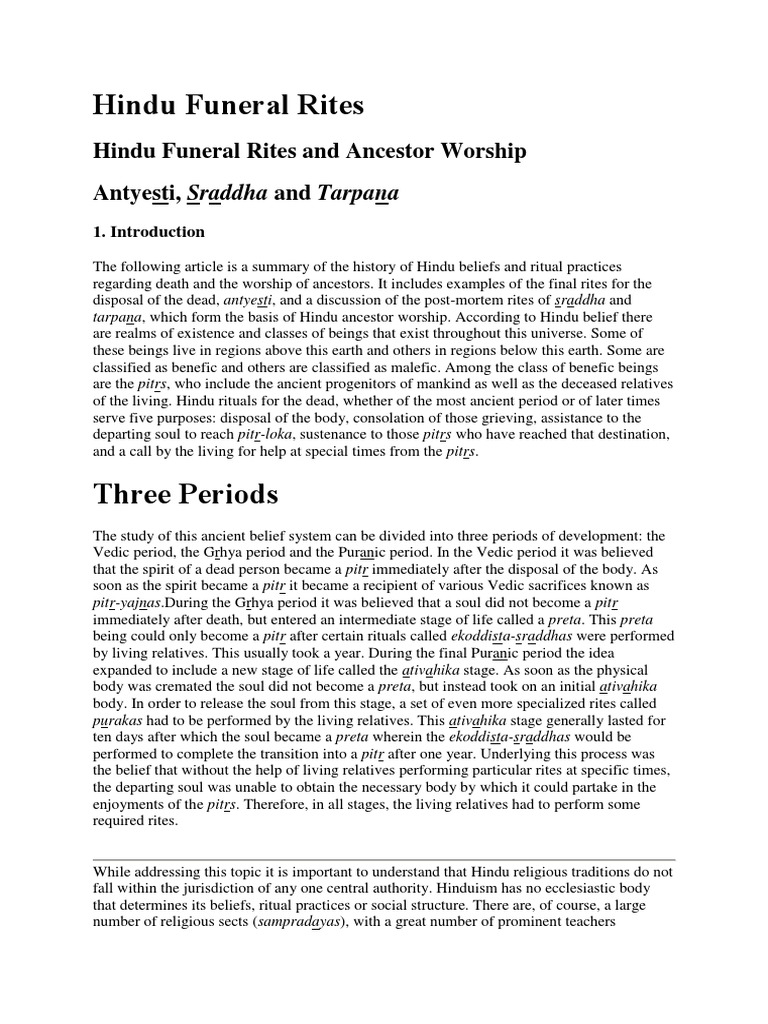 Final Journey Hindu Funeral Rites | PDF | Funeral | Cremation
