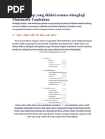 Kuiz Soalan Olympiad Matematik.  Elementary Mathematics 