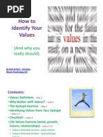 Bloom Psychology - Values Workbook (Summary)