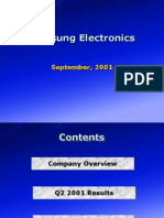 Samsung Electronics: September, 2001