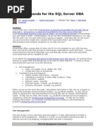 DOS Commands For The SQL Server DBA
