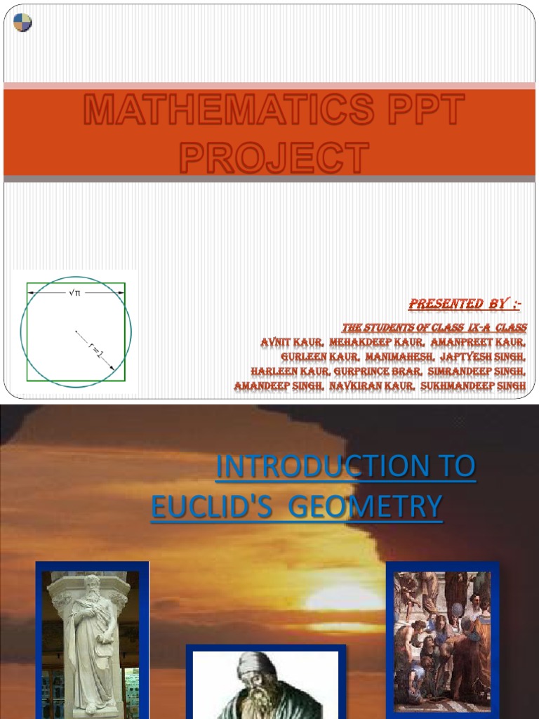 Euclid geometry class 9 ppt