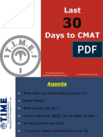 Last30 Days to CMAT 