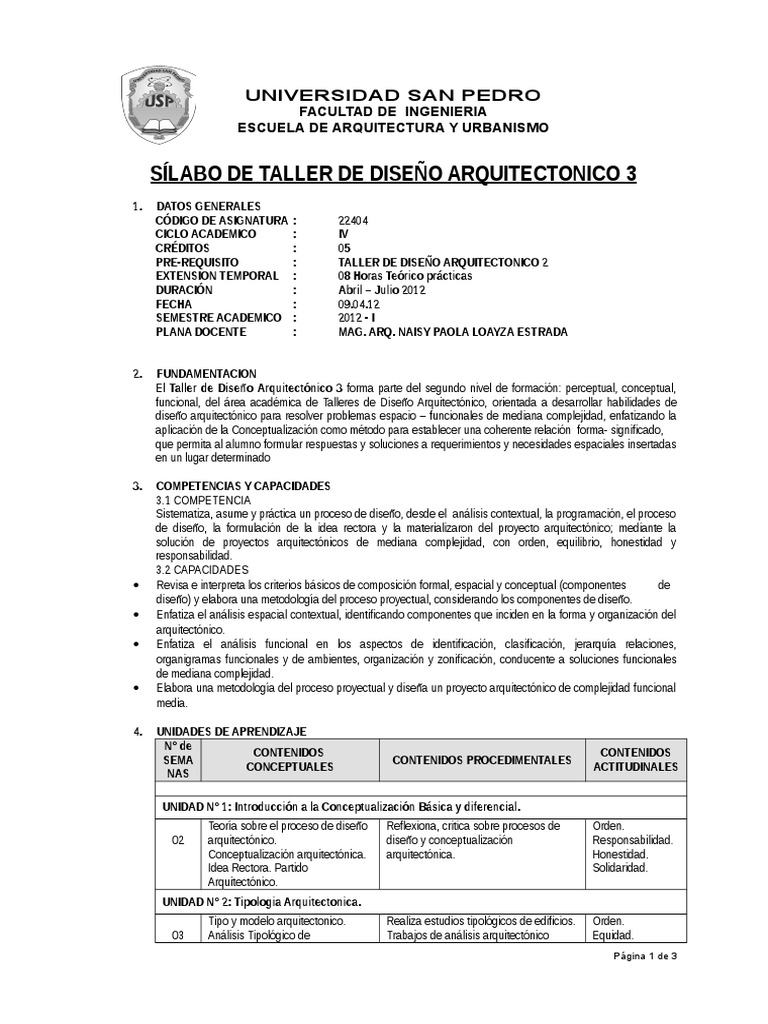 Taller de Diseño Arquitectonico 3 | PDF | Diseño | Ciencia y Tecnología