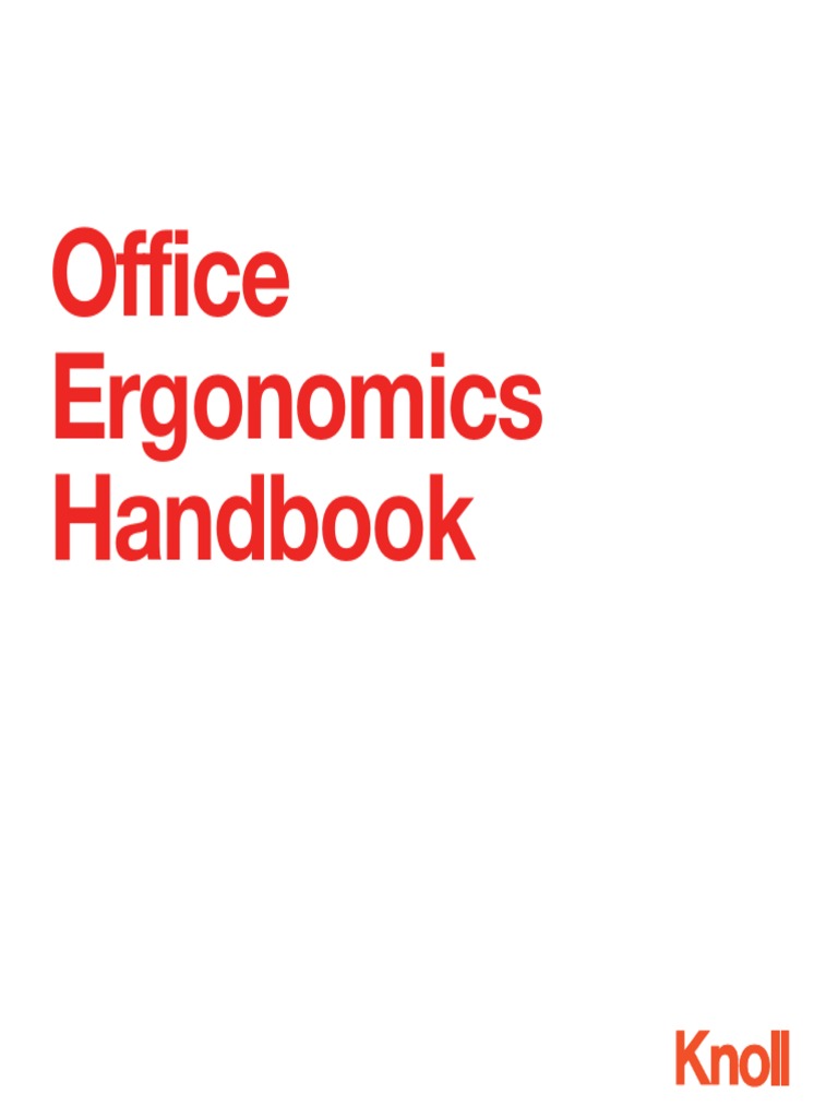 Knoll - Office Ergonomics Handbook | PDF | Chair | Human Factors And ...