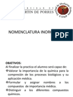 NOMENCLATURA INORGÁNICA