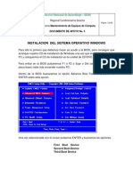 Documento de Apoyo No. 5 Instalacion Del Sistema Operativo Windows