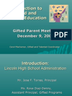 Introduction to Gifted and Talented Education