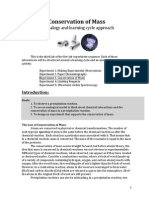 Conservation of Mass: An Analogy and Learning Cycle Approach