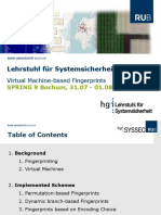 Lehrstuhl Für Systemsicherheit: Virtual Machine-Based Fingerprints